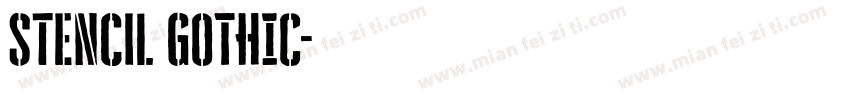 stencil GOTHIC字体转换